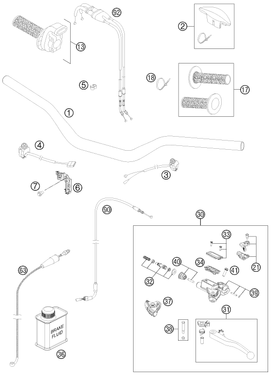 Explosionsgrafik LENKER, ARMATUREN