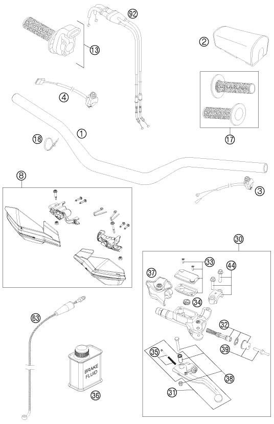 Explosionsgrafik LENKER, ARMATUREN