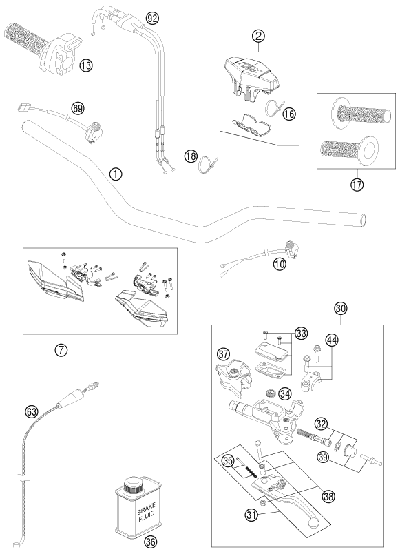 Explosionsgrafik LENKER, ARMATUREN
