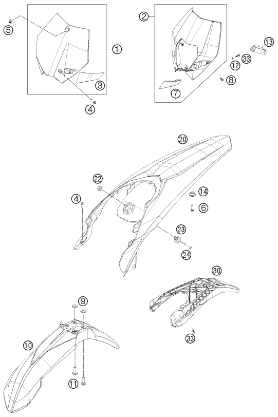 Explosionsgrafik MASKE, KOTFLÜGEL