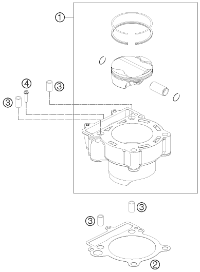 Explosionsgrafik ZYLINDER