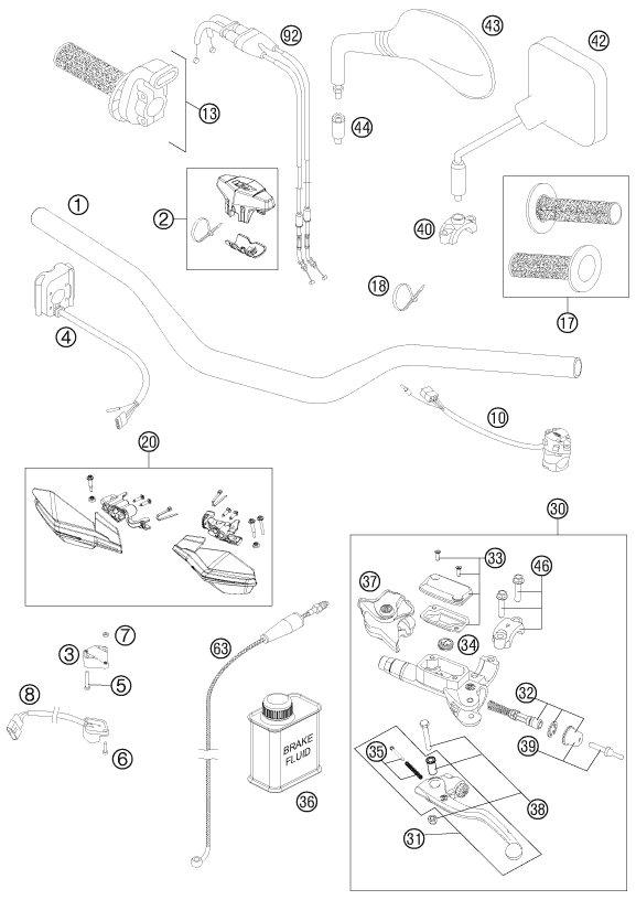 Explosionsgrafik LENKER, ARMATUREN