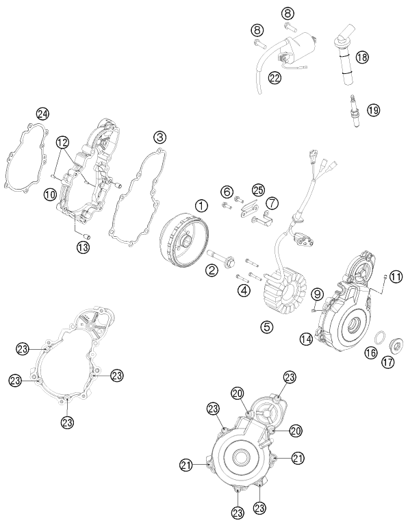 Explosionsgrafik ZÜNDANLAGE