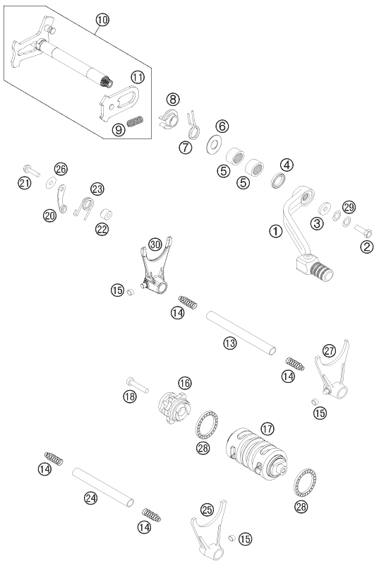 Explosionsgrafik SCHALTUNG