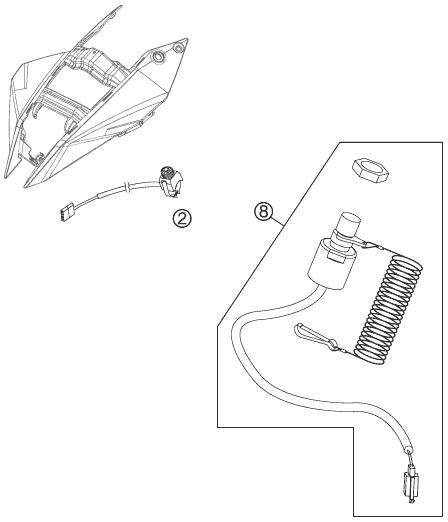 Explosionsgrafik INSTRUMENTE / SCHLOSSSYSTEM
