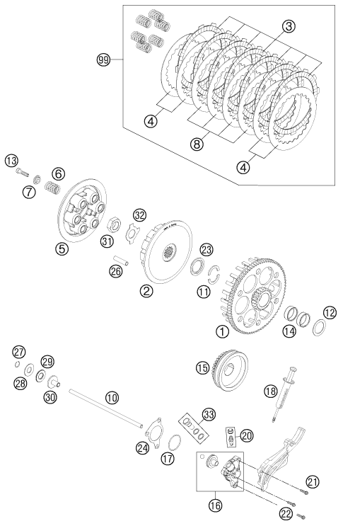 Explosionsgrafik KUPPLUNG
