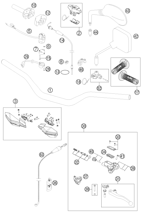 Explosionsgrafik LENKER, ARMATUREN