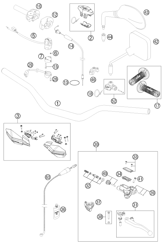 Explosionsgrafik LENKER, ARMATUREN