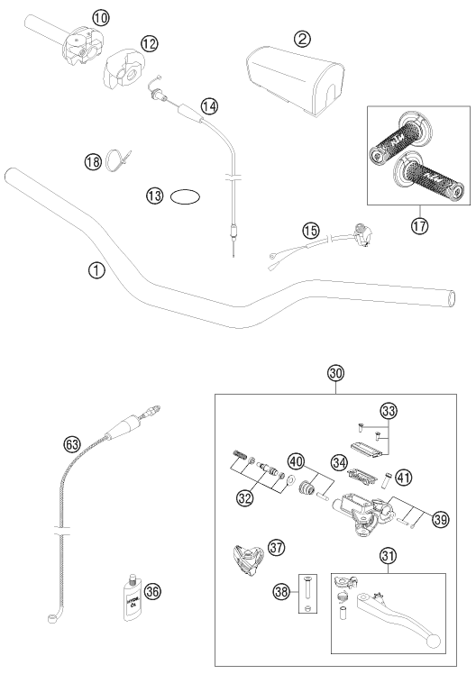 Explosionsgrafik LENKER, ARMATUREN