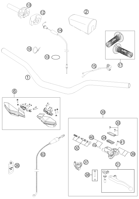 Explosionsgrafik LENKER, ARMATUREN
