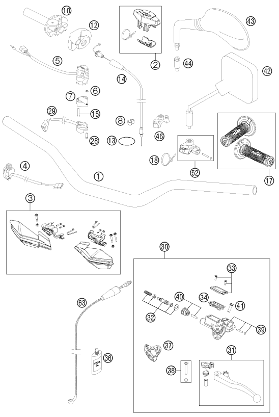 Explosionsgrafik LENKER, ARMATUREN