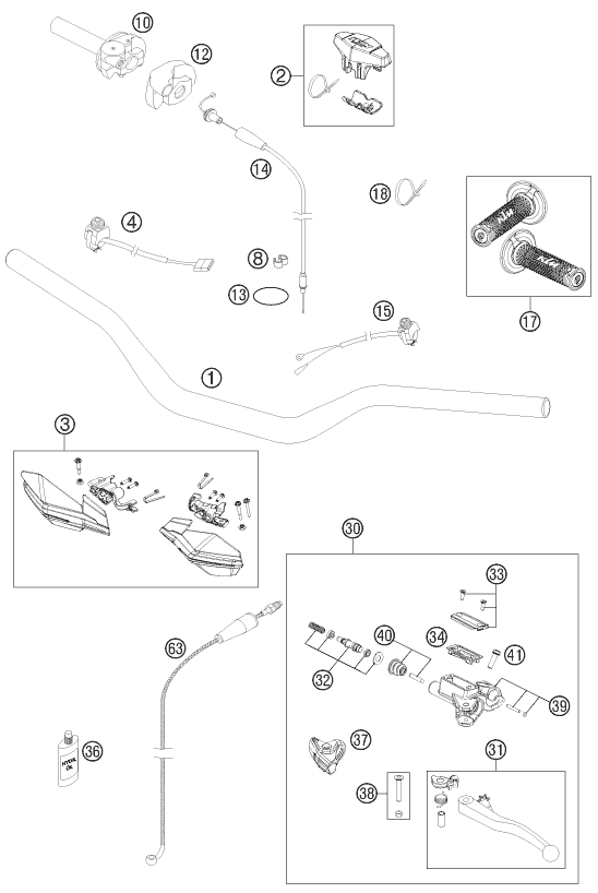 Explosionsgrafik LENKER, ARMATUREN