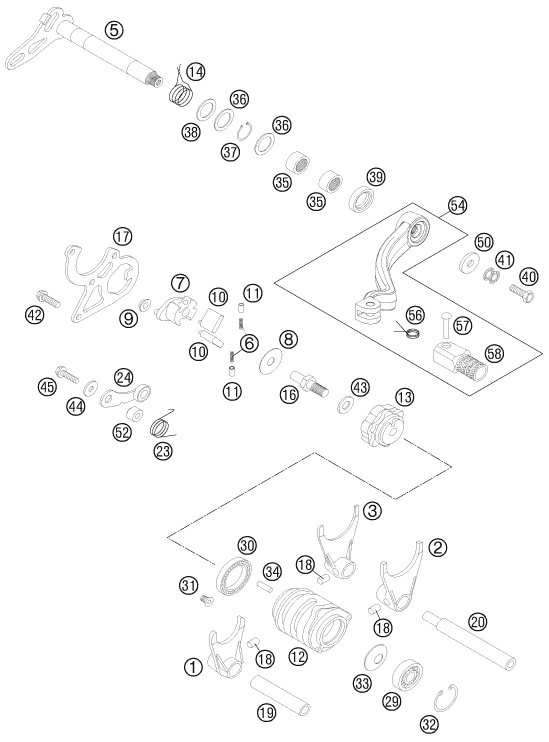 Explosionsgrafik SCHALTUNG
