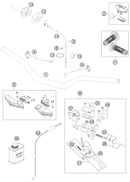 Explosionsgrafik LENKER, ARMATUREN