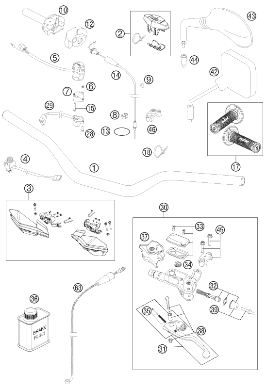 Explosionsgrafik LENKER, ARMATUREN