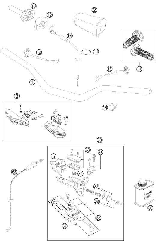Explosionsgrafik LENKER, ARMATUREN