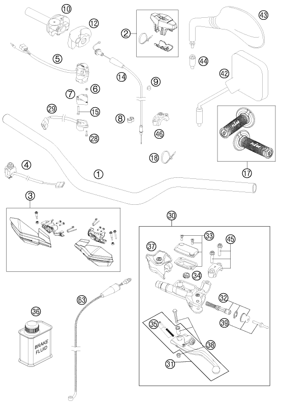 Explosionsgrafik LENKER, ARMATUREN