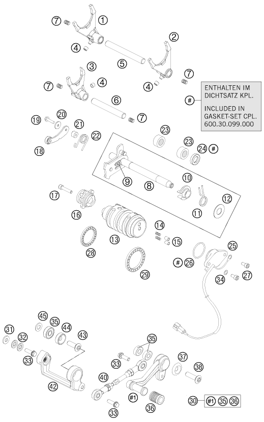 Explosionsgrafik SCHALTUNG