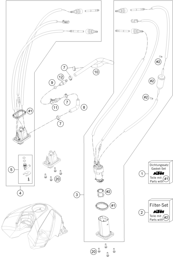 Explosionsgrafik KRAFTSTOFFPUMPE