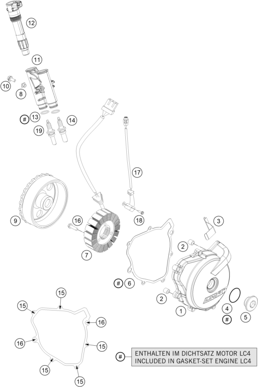 Explosionsgrafik ZÜNDANLAGE