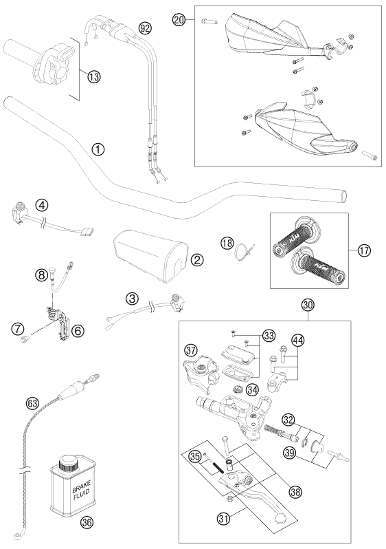Explosionsgrafik LENKER, ARMATUREN