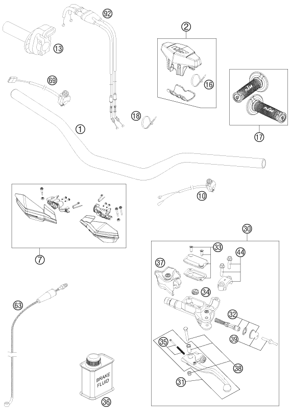 Explosionsgrafik LENKER, ARMATUREN