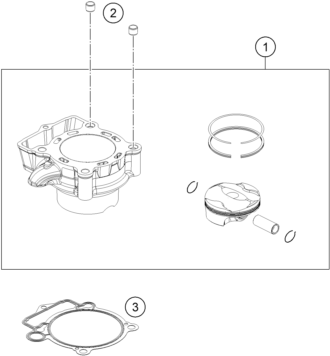 Explosionsgrafik ZYLINDER