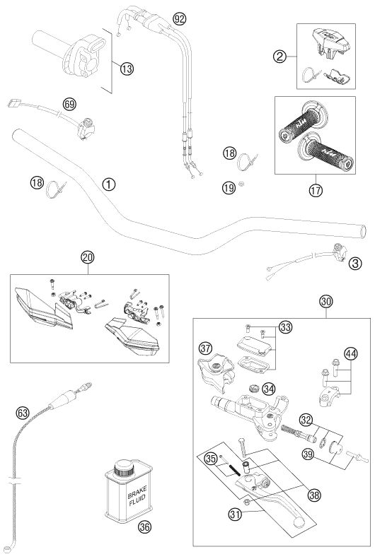 Explosionsgrafik LENKER, ARMATUREN