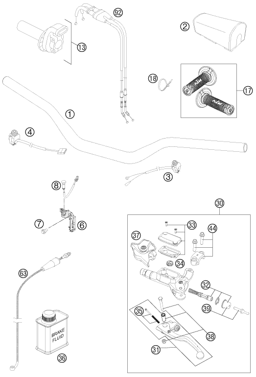 Explosionsgrafik LENKER, ARMATUREN