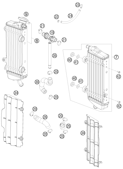 Explosionsgrafik KÜHLSYSTEM