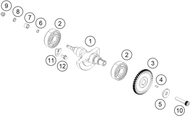 Explosionsgrafik AUSGLEICHSWELLE