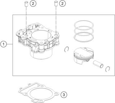 Explosionsgrafik ZYLINDER