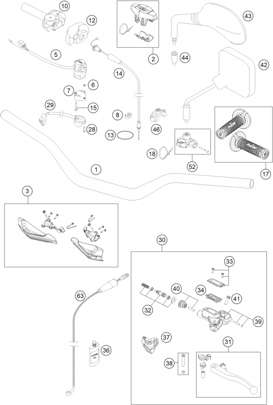 Explosionsgrafik LENKER, ARMATUREN