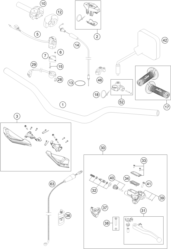 Explosionsgrafik LENKER, ARMATUREN