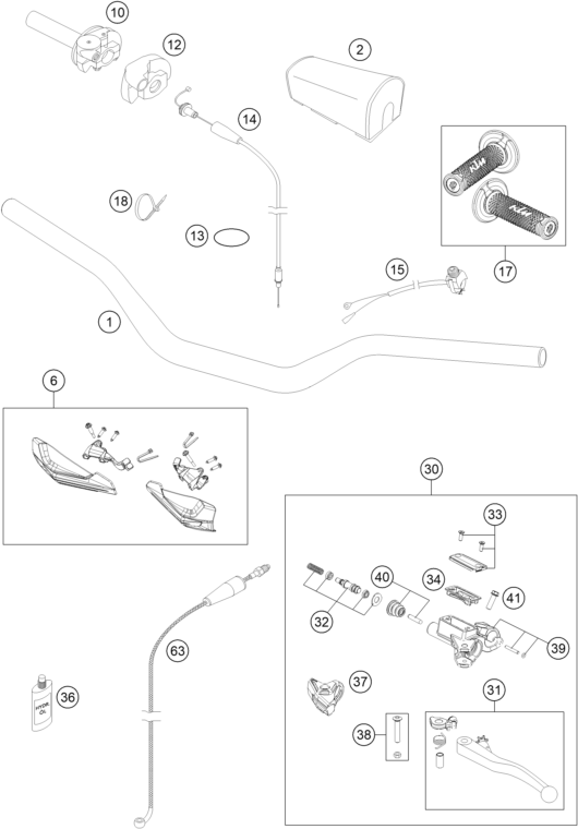 Explosionsgrafik LENKER, ARMATUREN