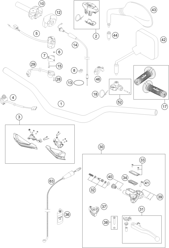 Explosionsgrafik LENKER, ARMATUREN