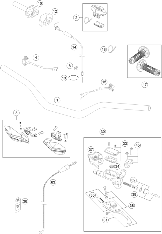 Explosionsgrafik LENKER, ARMATUREN