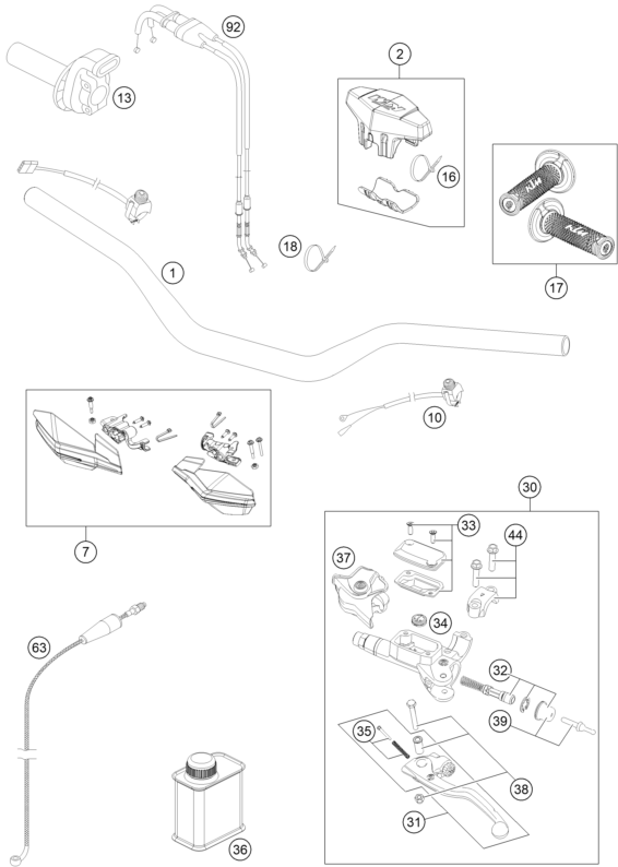 Explosionsgrafik LENKER, ARMATUREN