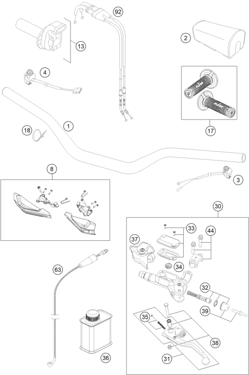 Explosionsgrafik LENKER, ARMATUREN