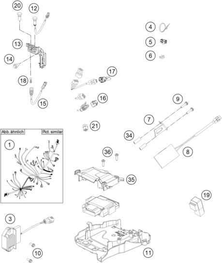 Explosionsgrafik KABELSTRANG