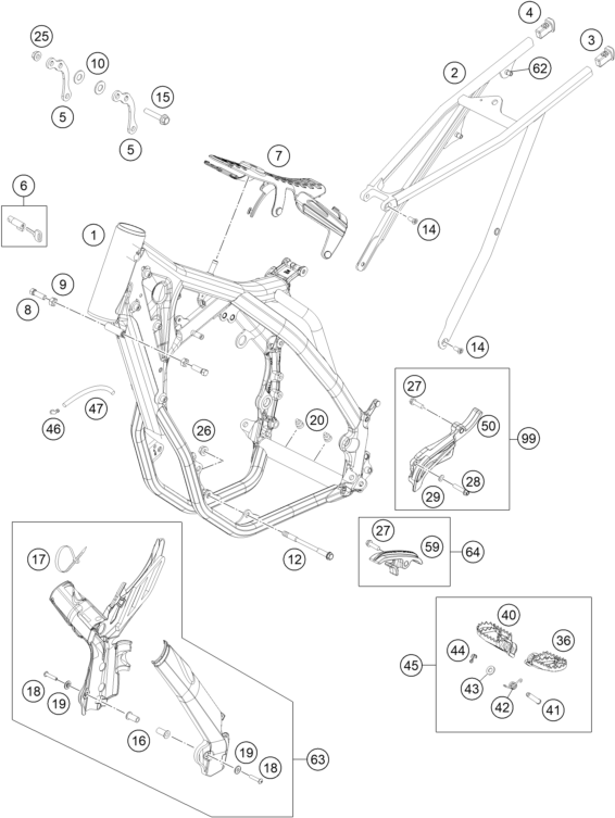 Explosionsgrafik RAHMEN