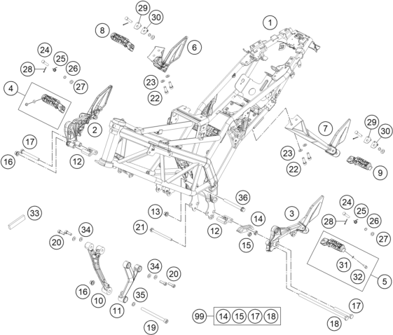 Explosionsgrafik RAHMEN