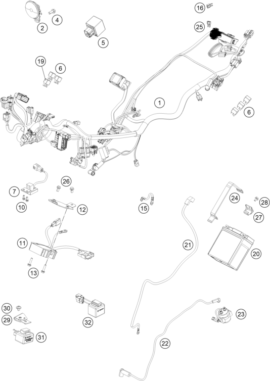 Explosionsgrafik KABELSTRANG