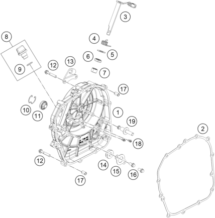 Explosionsgrafik KUPPLUNGSDECKEL