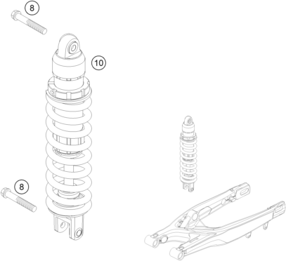Explosionsgrafik FEDERBEIN
