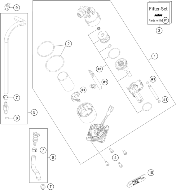 Explosionsgrafik KRAFTSTOFFPUMPE