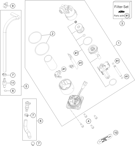 Explosionsgrafik KRAFTSTOFFPUMPE