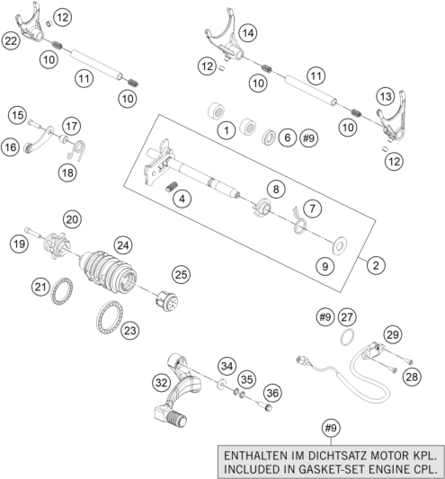 Explosionsgrafik SCHALTUNG