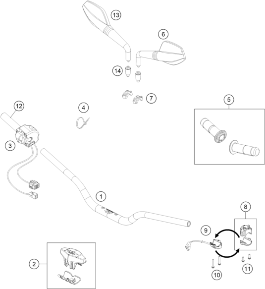 Explosionsgrafik LENKER, ARMATUREN