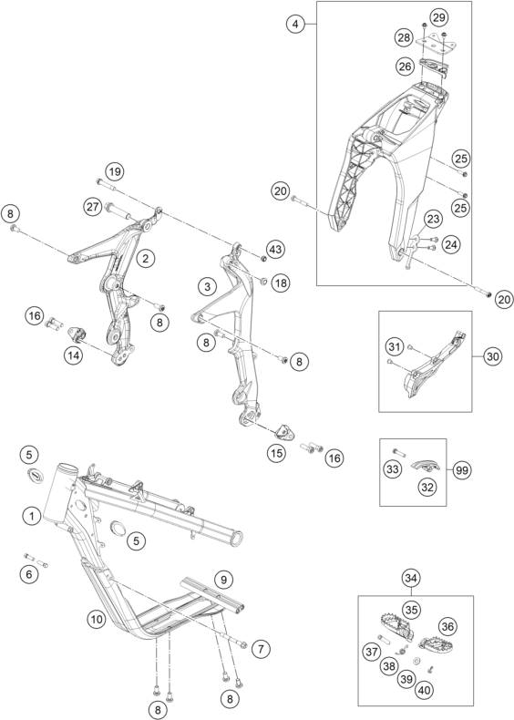 Explosionsgrafik RAHMEN